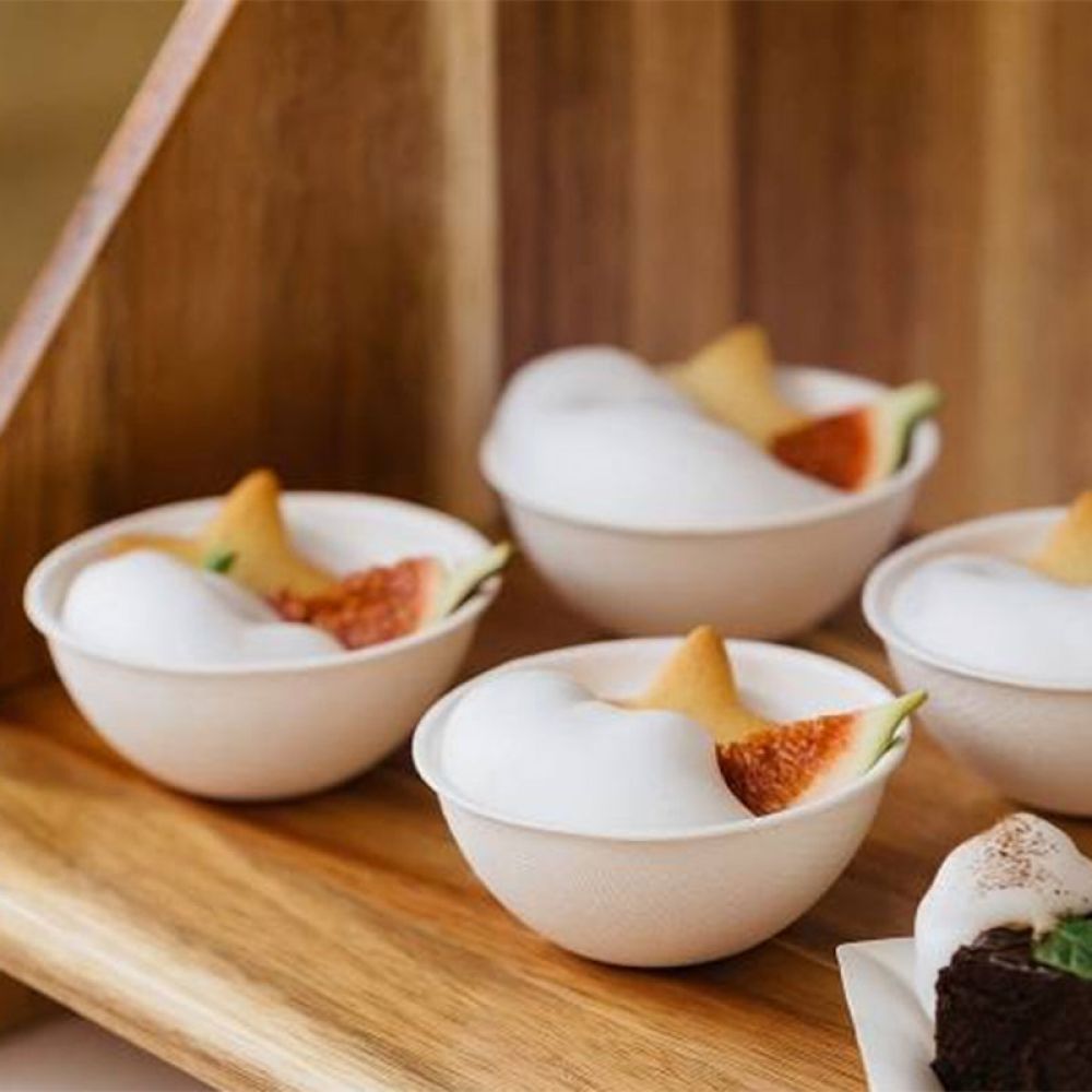 Set 50 bowls finger food biodegradable
